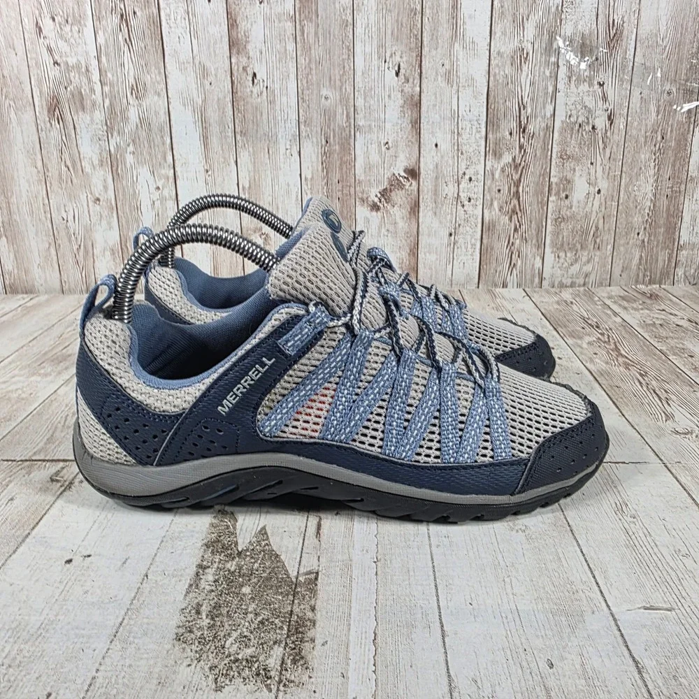 Merrell Siren Edge Womens Blue Grey Mesh Hiking Shoes J211062C Size 6.5